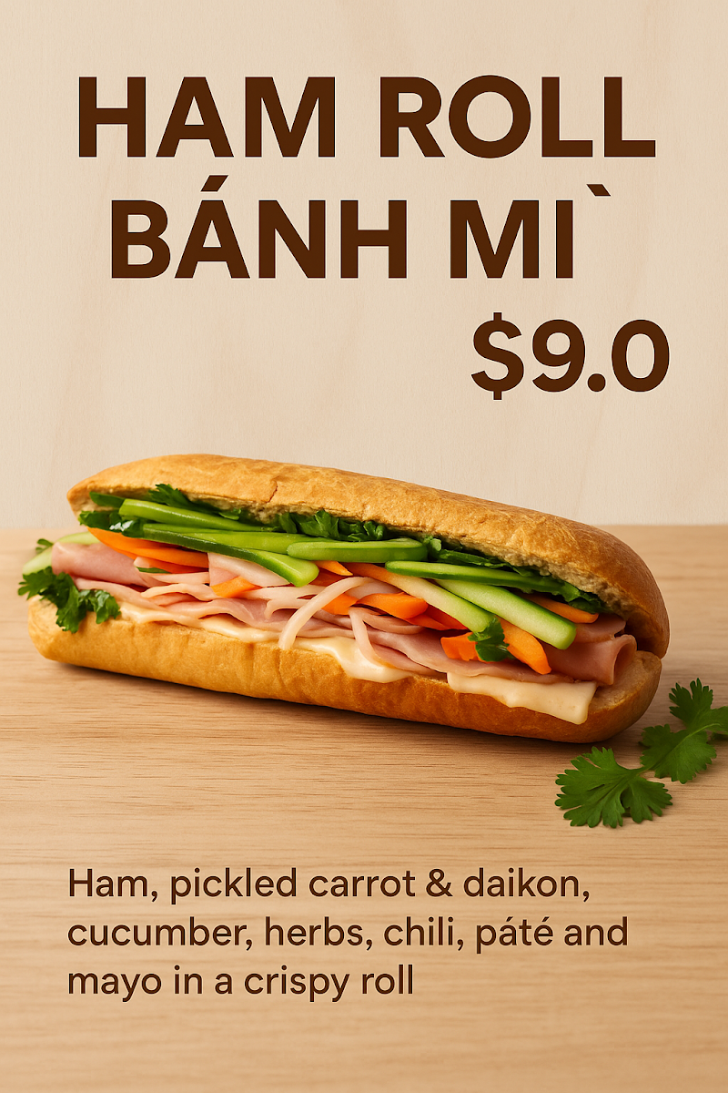 Menu, LeBake Bakery & Cafe