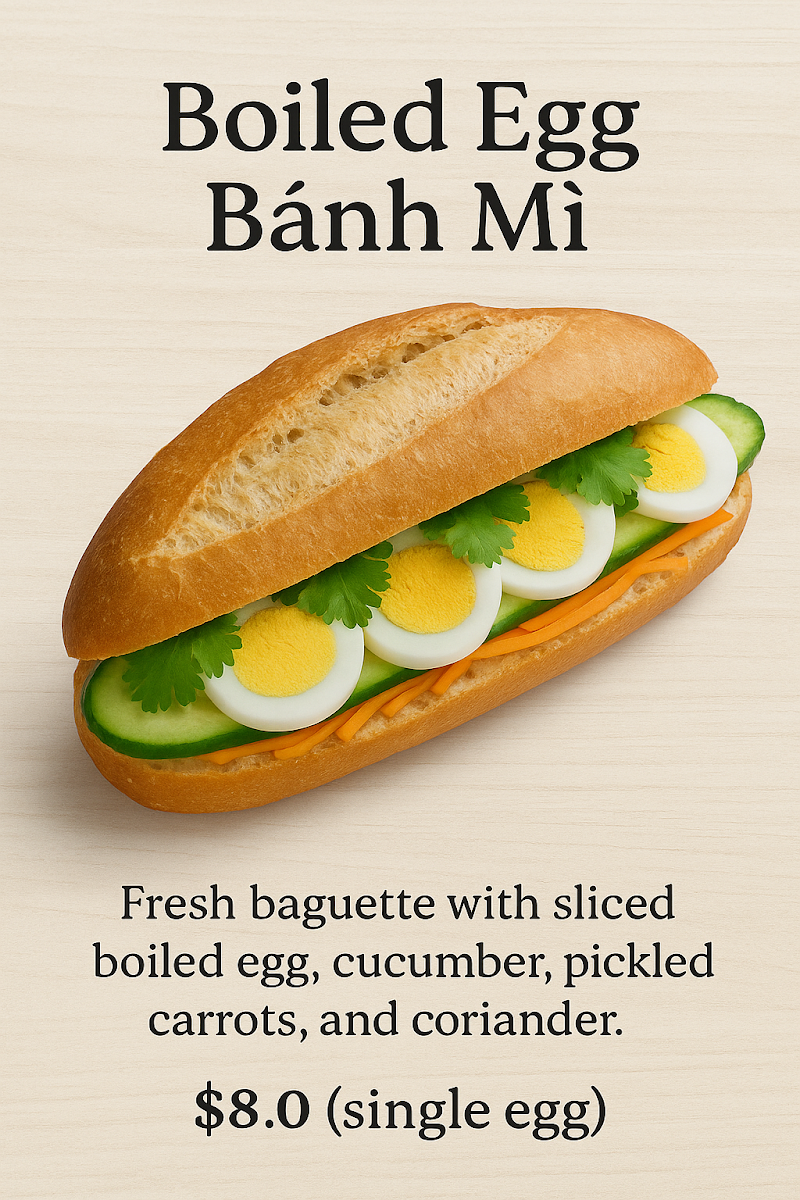 Menu, LeBake Bakery & Cafe
