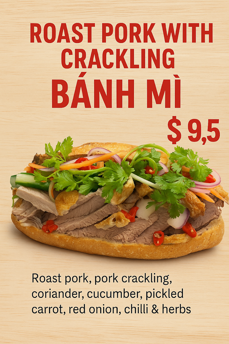 Menu, LeBake Bakery & Cafe