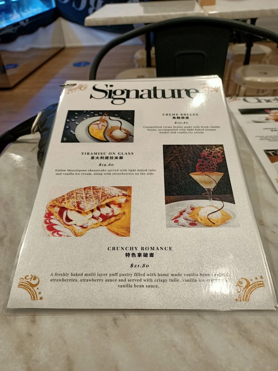 Menu, BCC DESSERT & CAKE