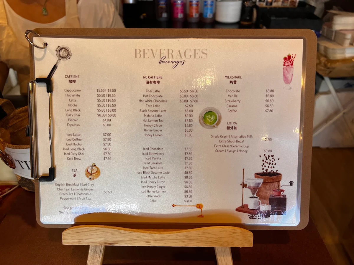 Menu, BCC DESSERT & CAKE