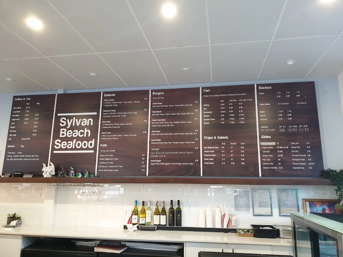 Menu, Sylvan Beach Seafood Cafe