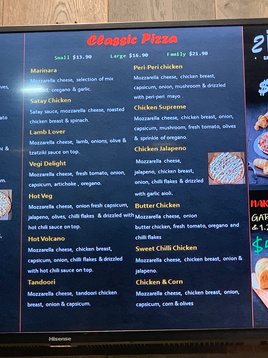 Menu, Big Brother Pizza & Kebab - South Morang