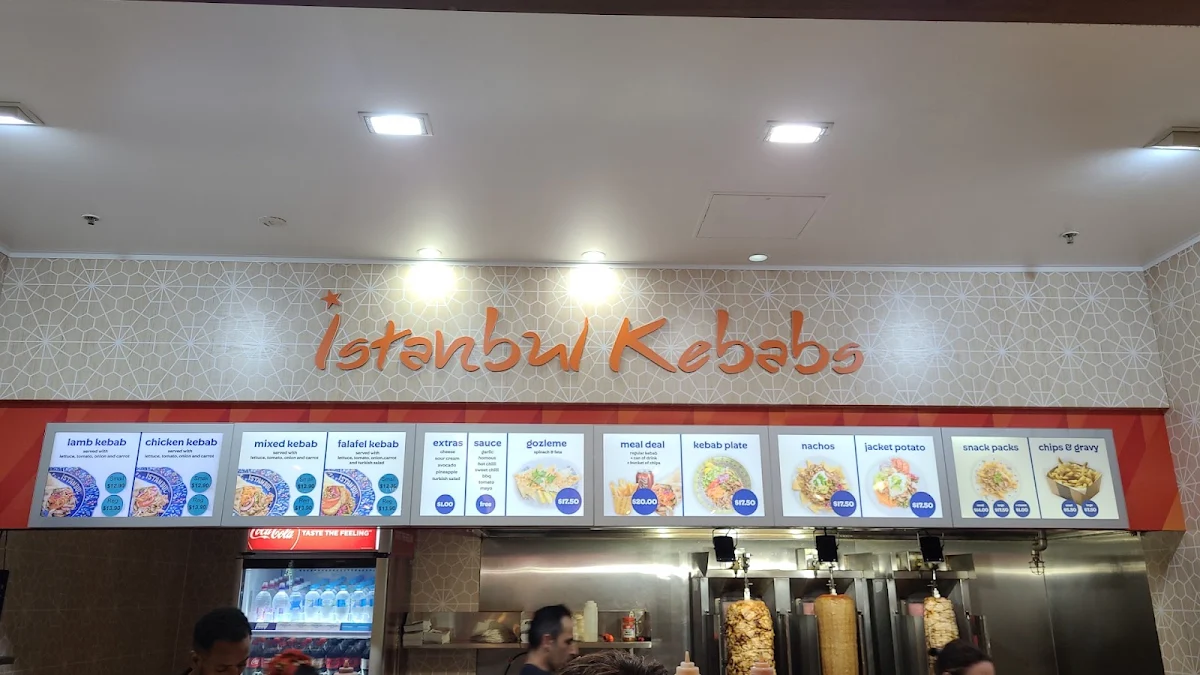 Menu, Istanbul Kebabs