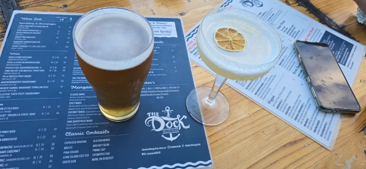 Menu, The Dock
