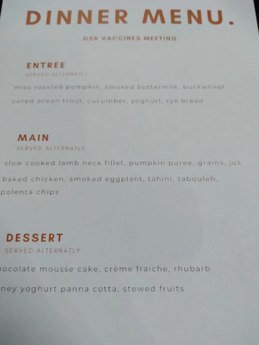 Menu, Grain of the Silos