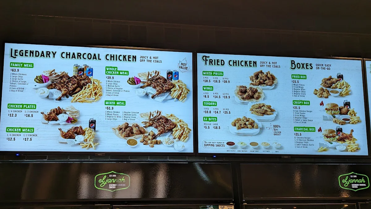 Menu, El Jannah Chicken Dandenong