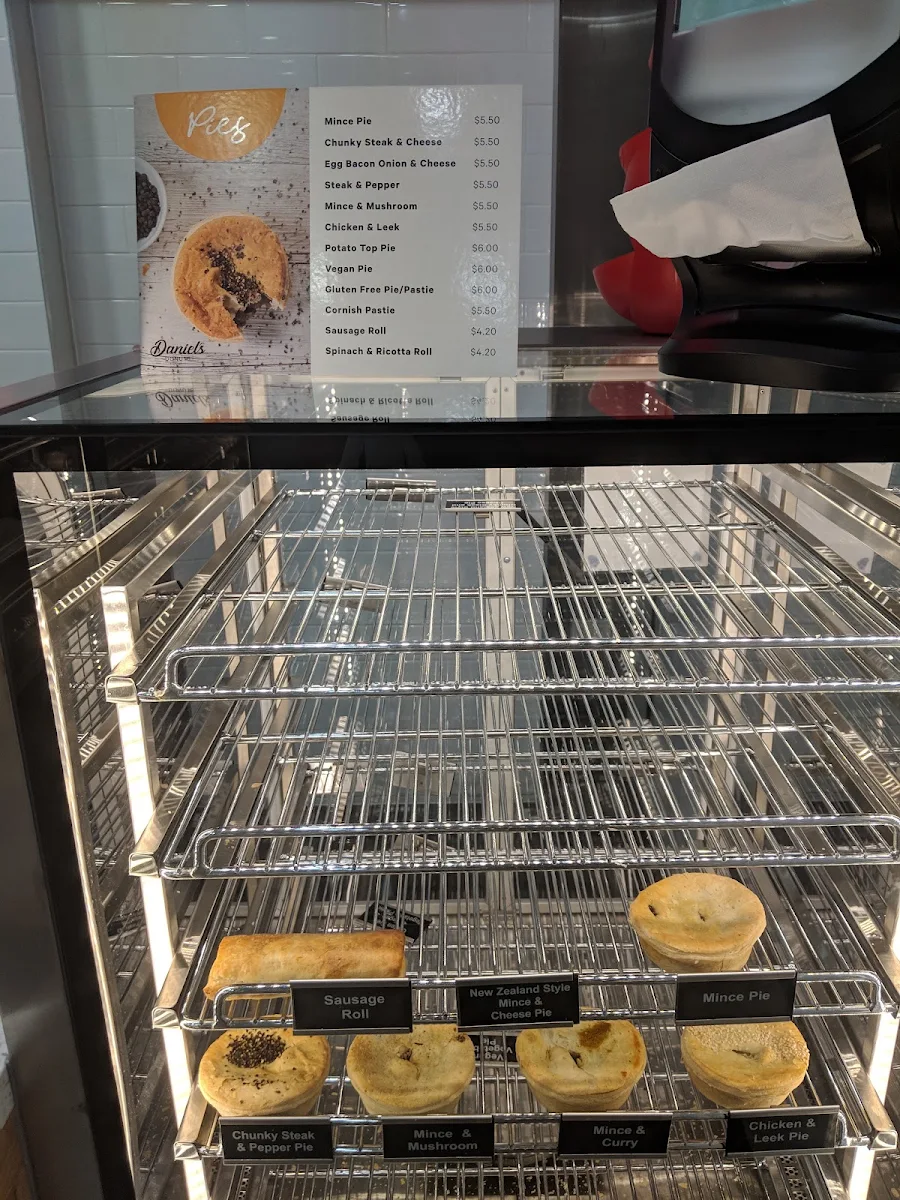 Menu, Daniel's Donuts Carnegie