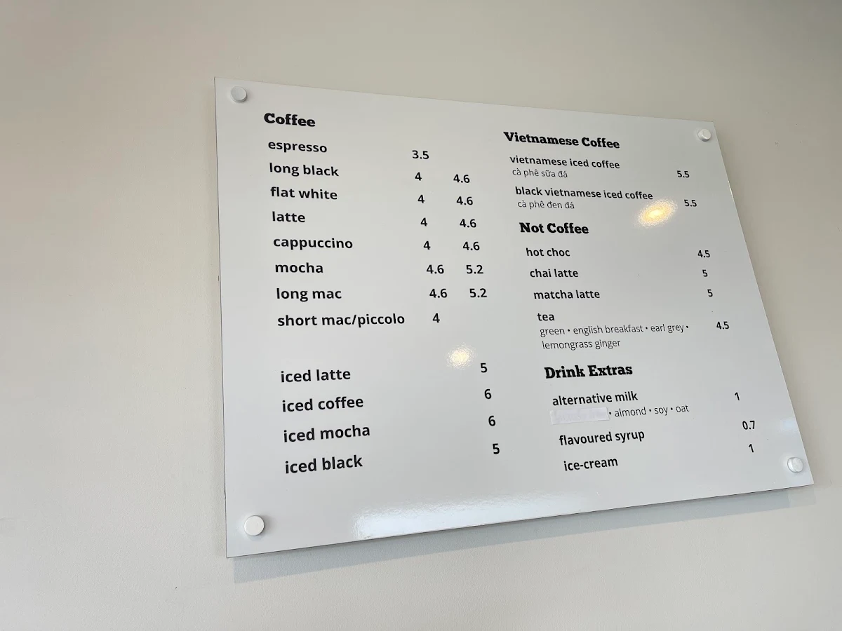 Menu, That Banh Mi Shop Malaga