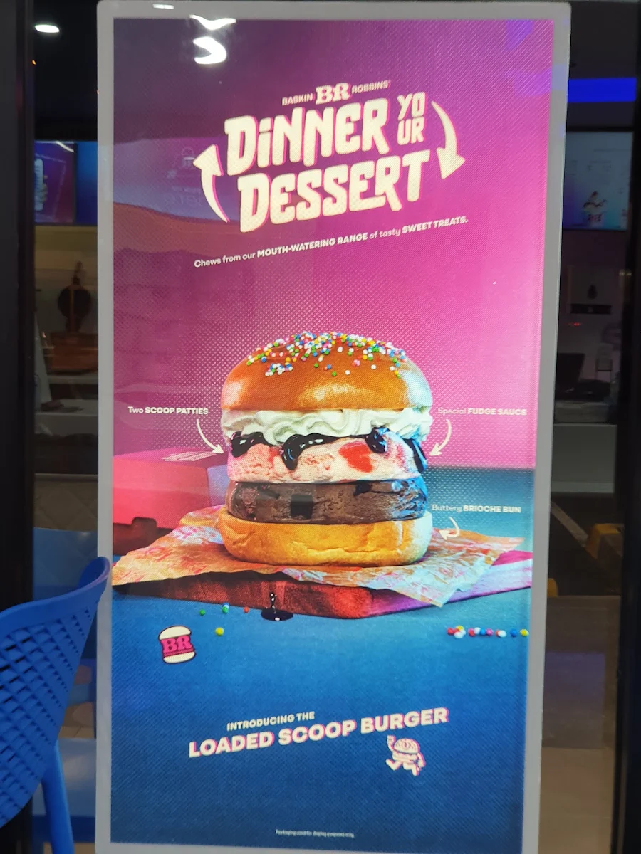 Menu, Baskin-Robbins Albany Creek