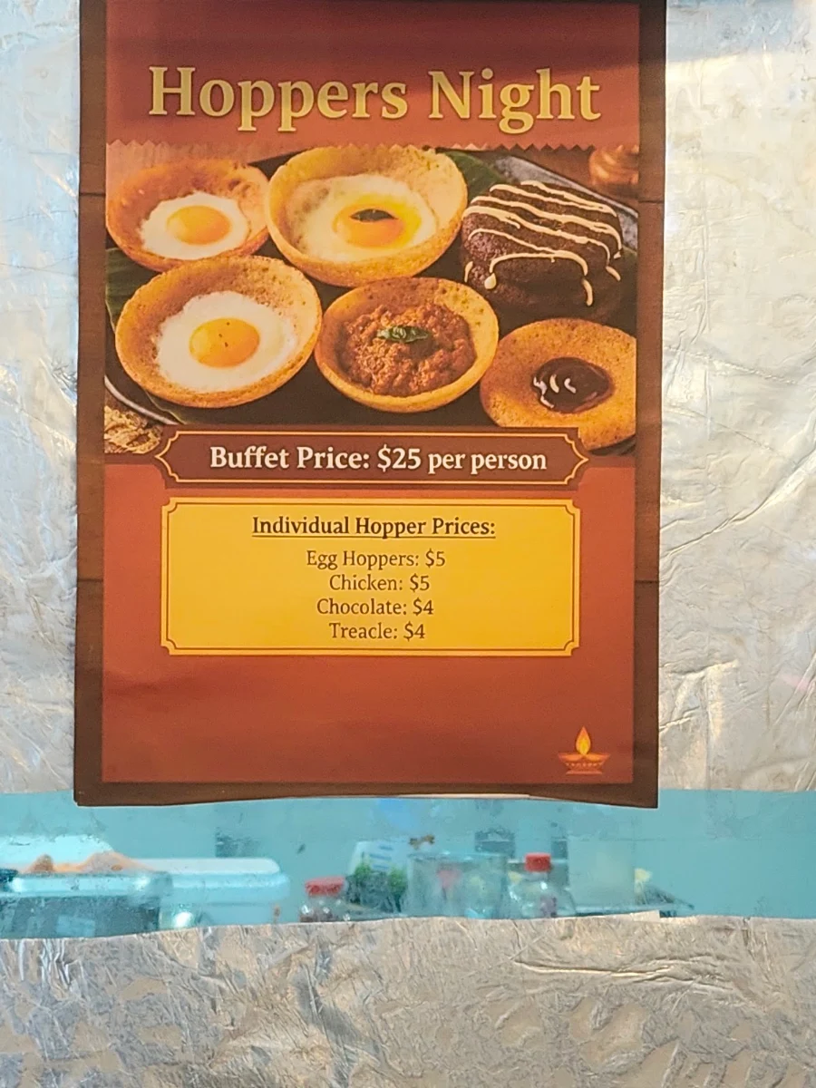 Menu, The Mudpot Malaga
