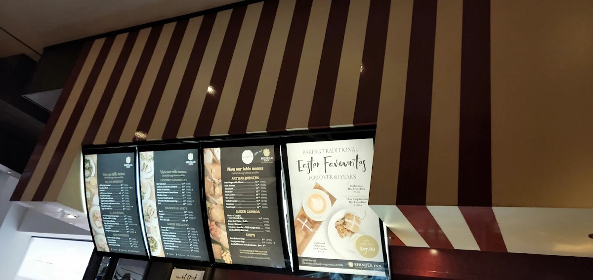 Menu, Shingle Inn Fountain Gate