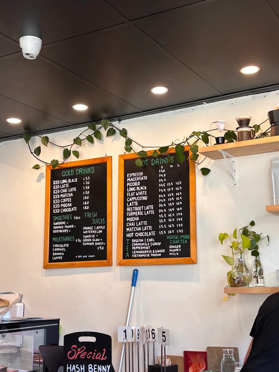 Menu, Tiba Espresso