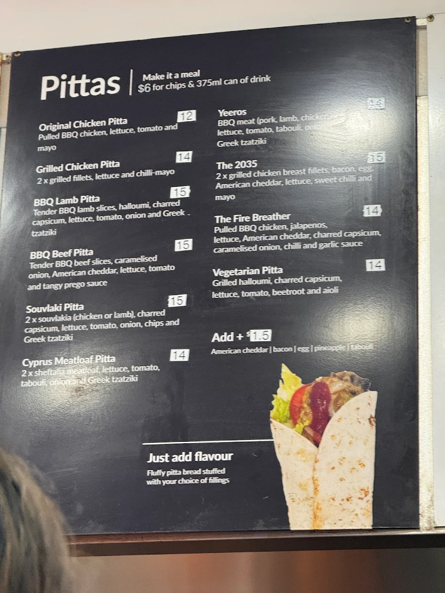 Menu, Maroubra Charcoal Chickens