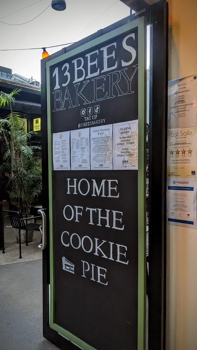 Menu, 13 Bees Bakery