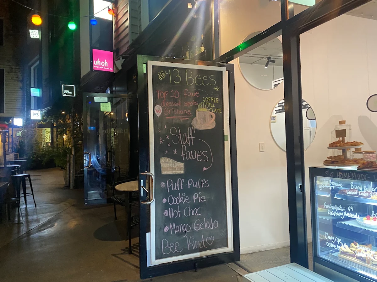 Menu, 13 Bees Bakery