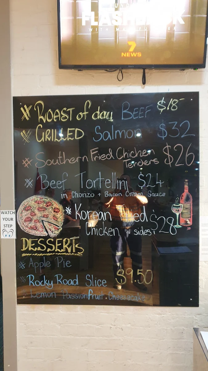 Menu, Grand Old Crow Hotel