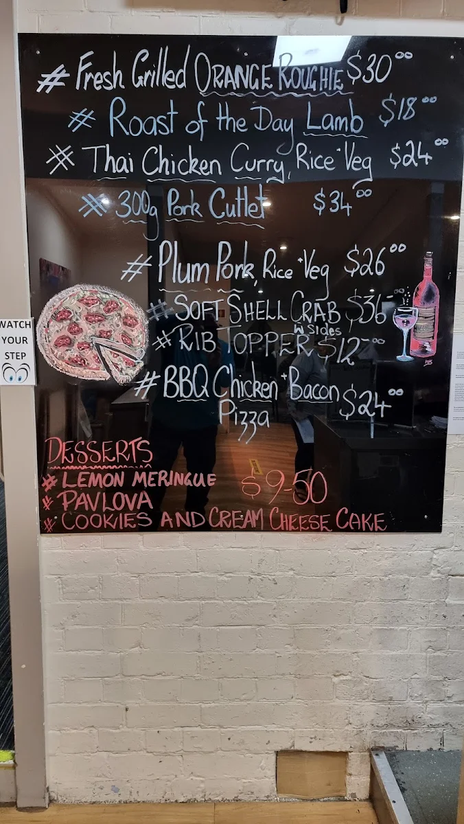 Menu, Grand Old Crow Hotel