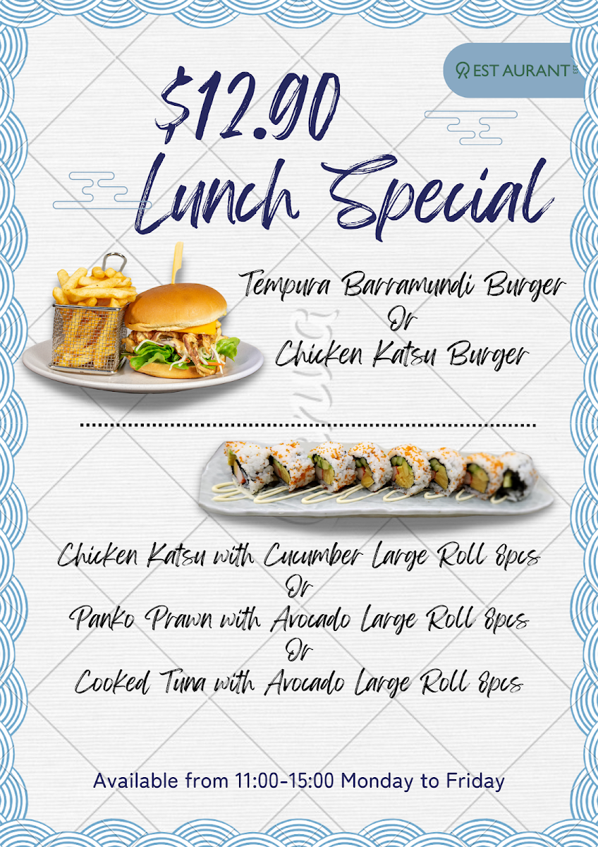 Menu, Restaurant 233