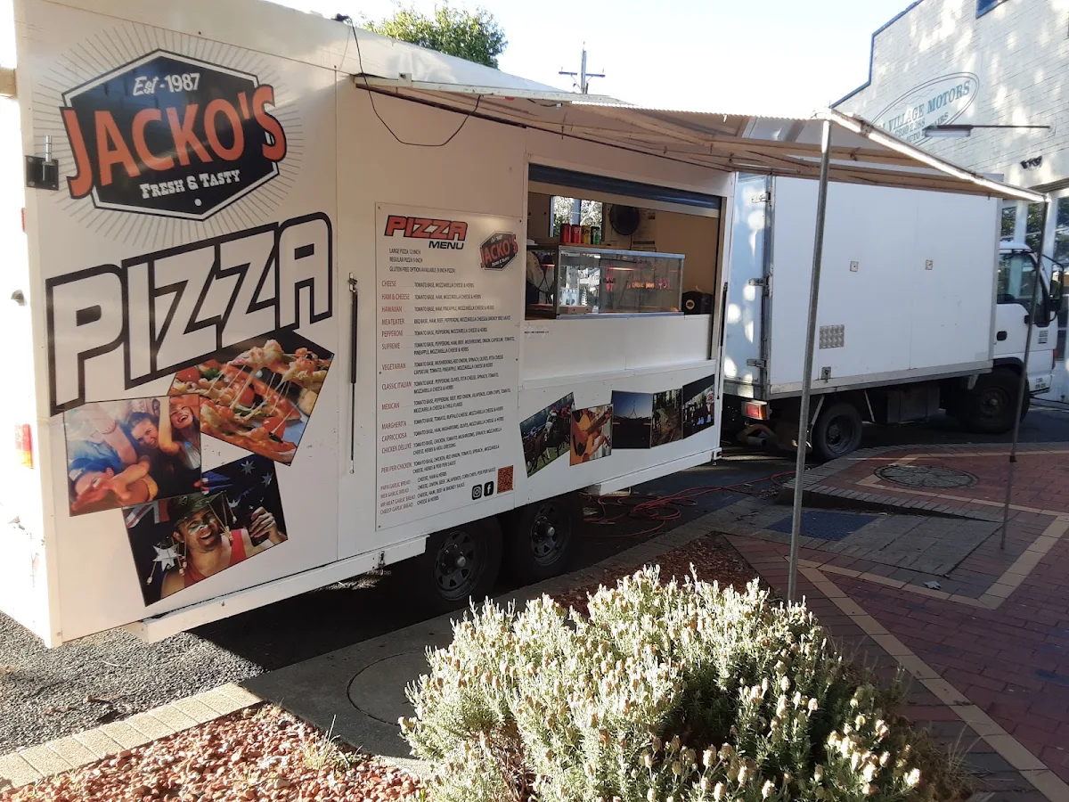 Menu, Jacko's Pizza