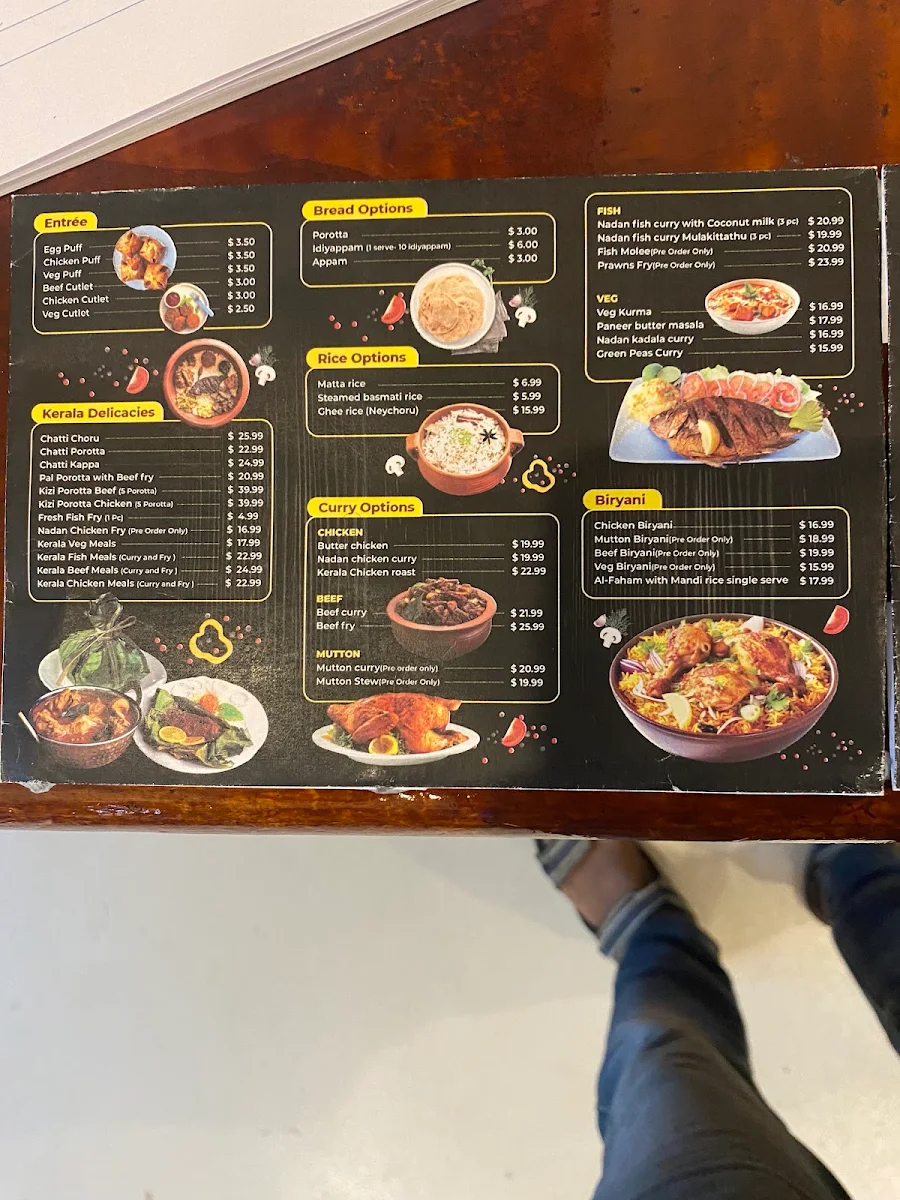 Menu, RiceNGrills