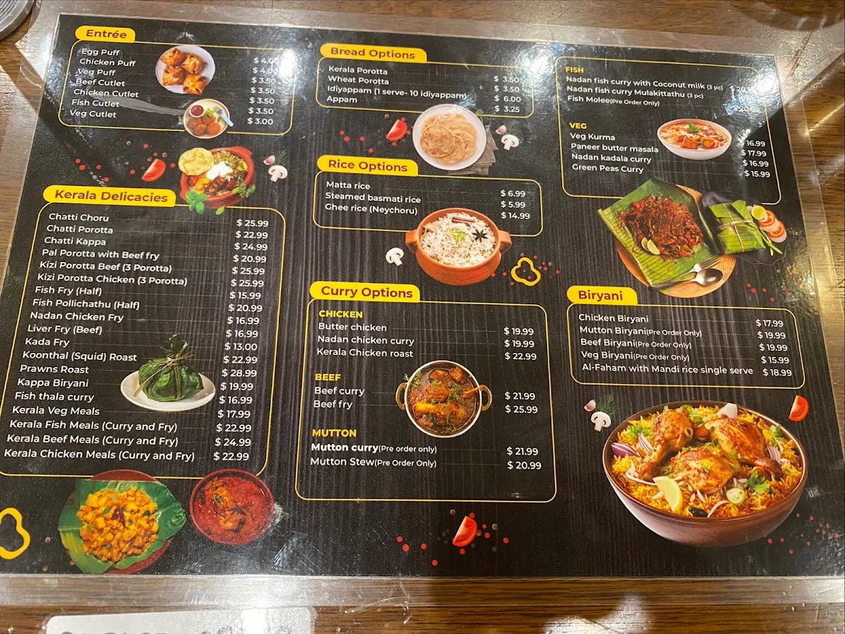 Menu, RiceNGrills