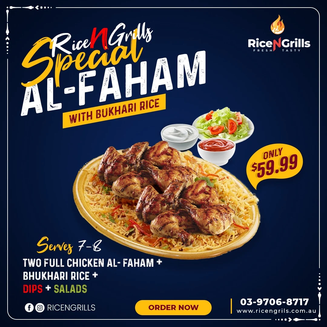 Menu, RiceNGrills