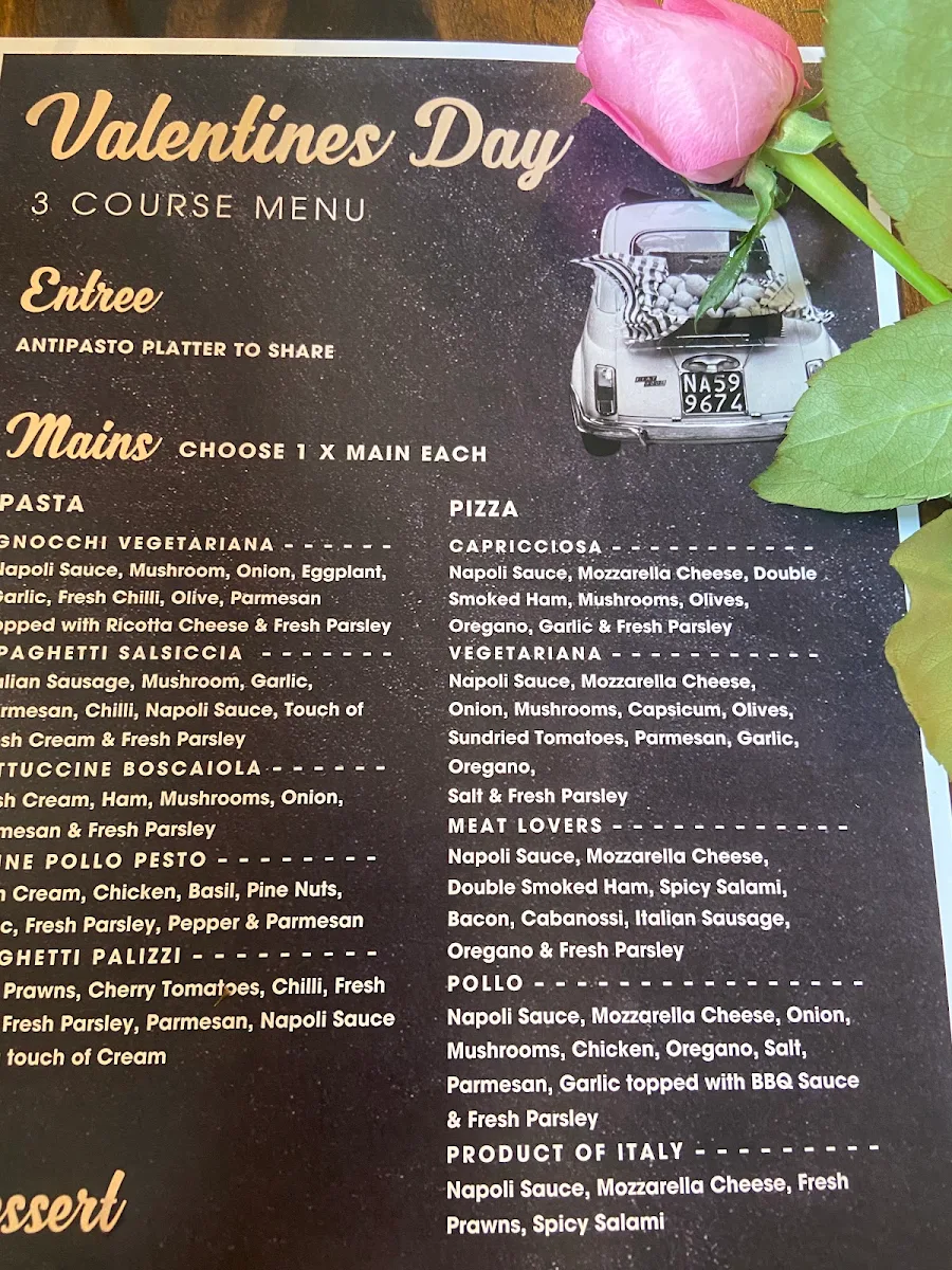 Menu, Product of Italy Penrith