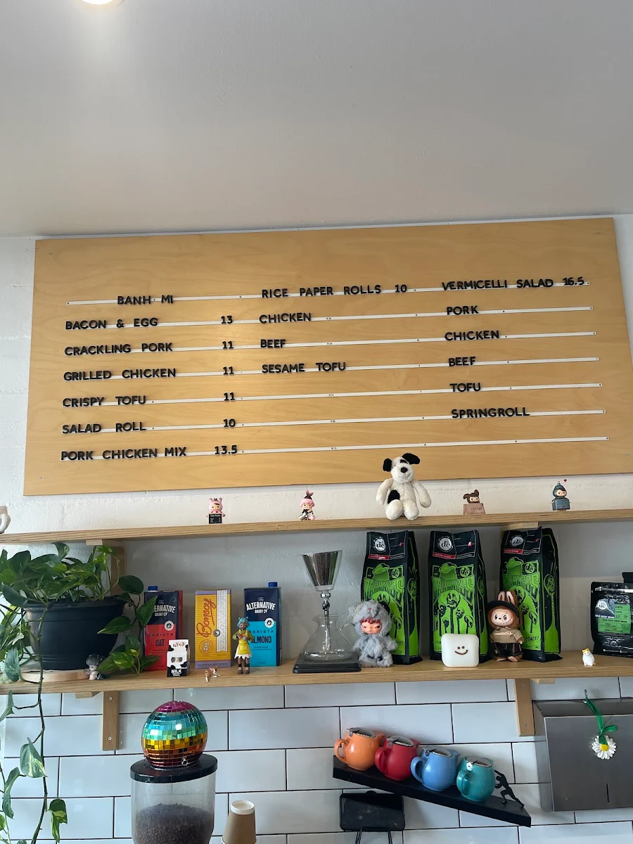 Menu, Brewtique Banh Mi & Cafe