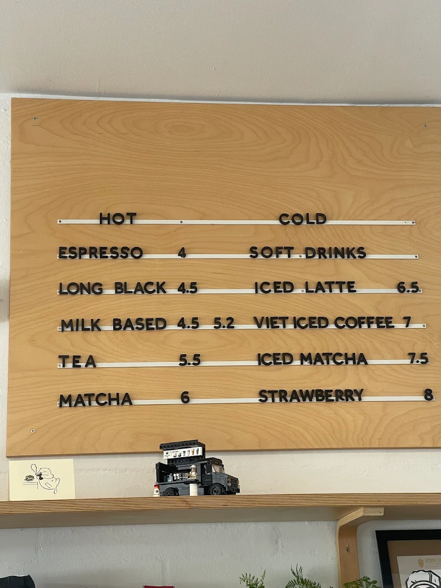 Menu, Brewtique Banh Mi & Cafe