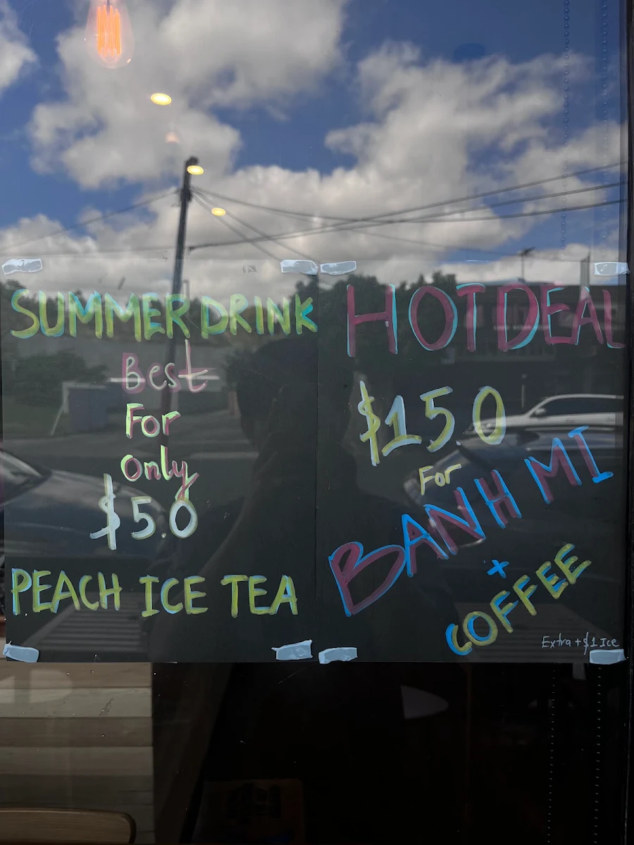 Menu, Brewtique Banh Mi & Cafe