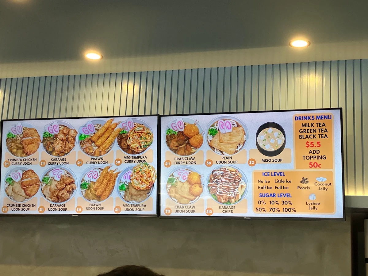 Menu, Mitsuki Sushi
