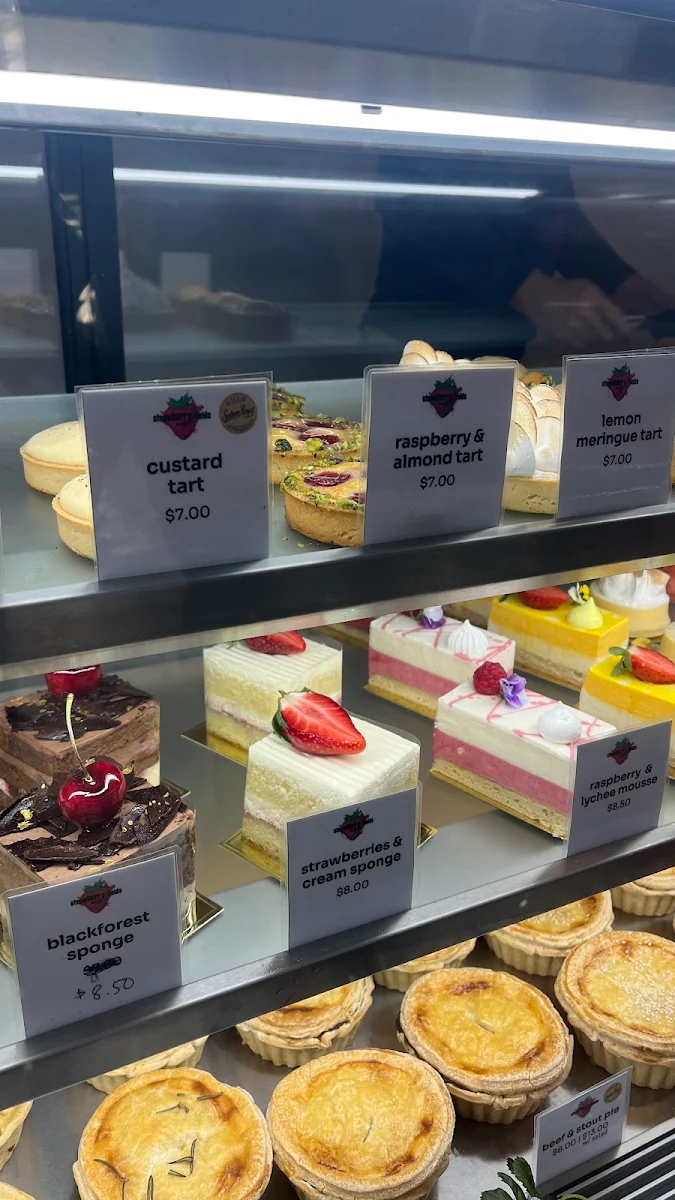 Menu, Strawberry Fields Patisserie Cafe