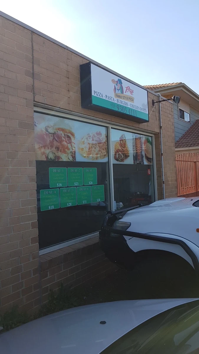 Menu, Yardda Pizza