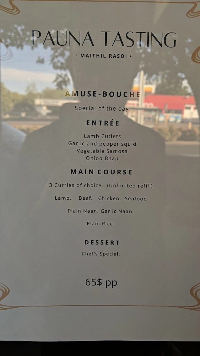 Menu, Maithil Rasoi