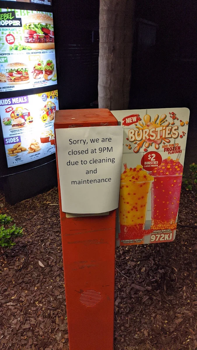 Menu, Hungry Jack's Burgers Gosnells