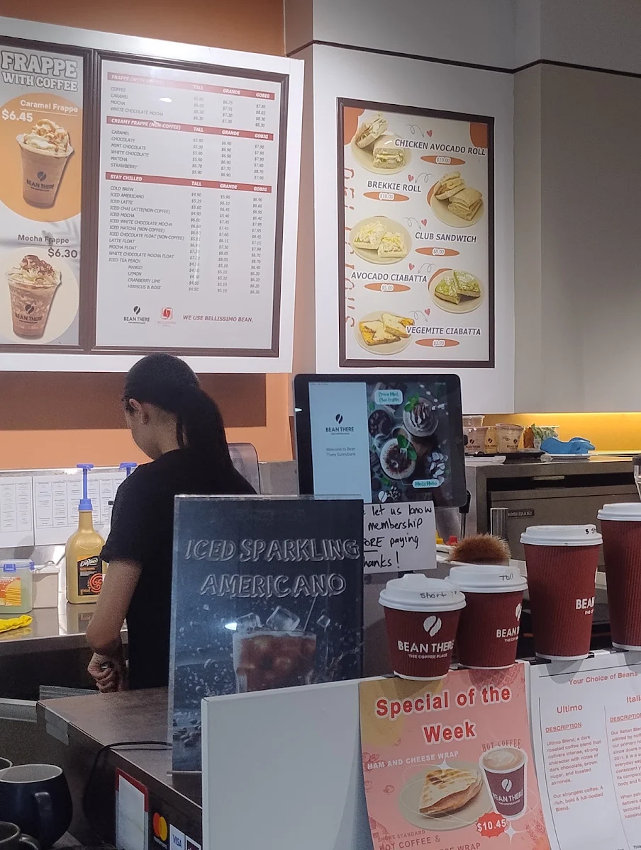 Menu, Bean There Sunnybank