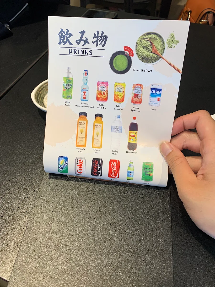 Menu, Makoto Sushi Bar