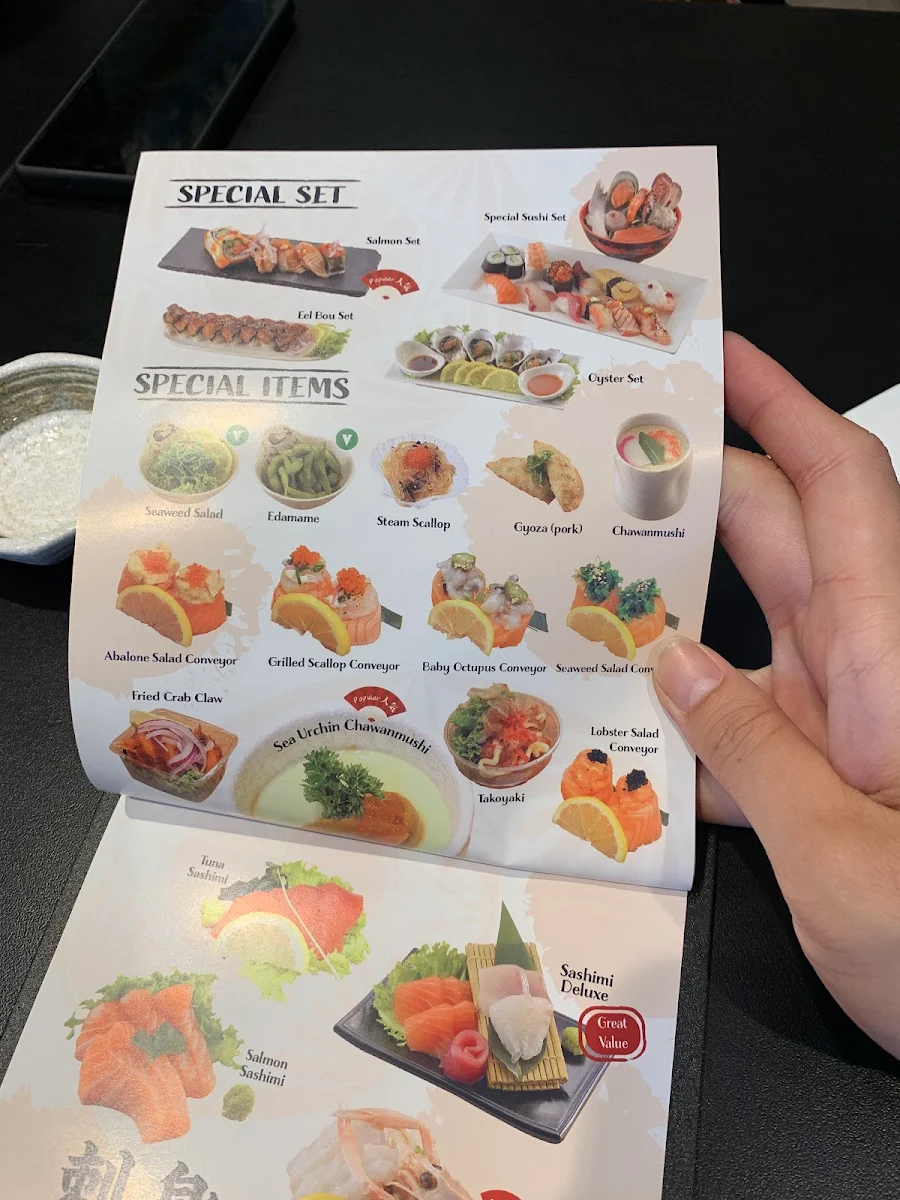 Menu, Makoto Sushi Bar