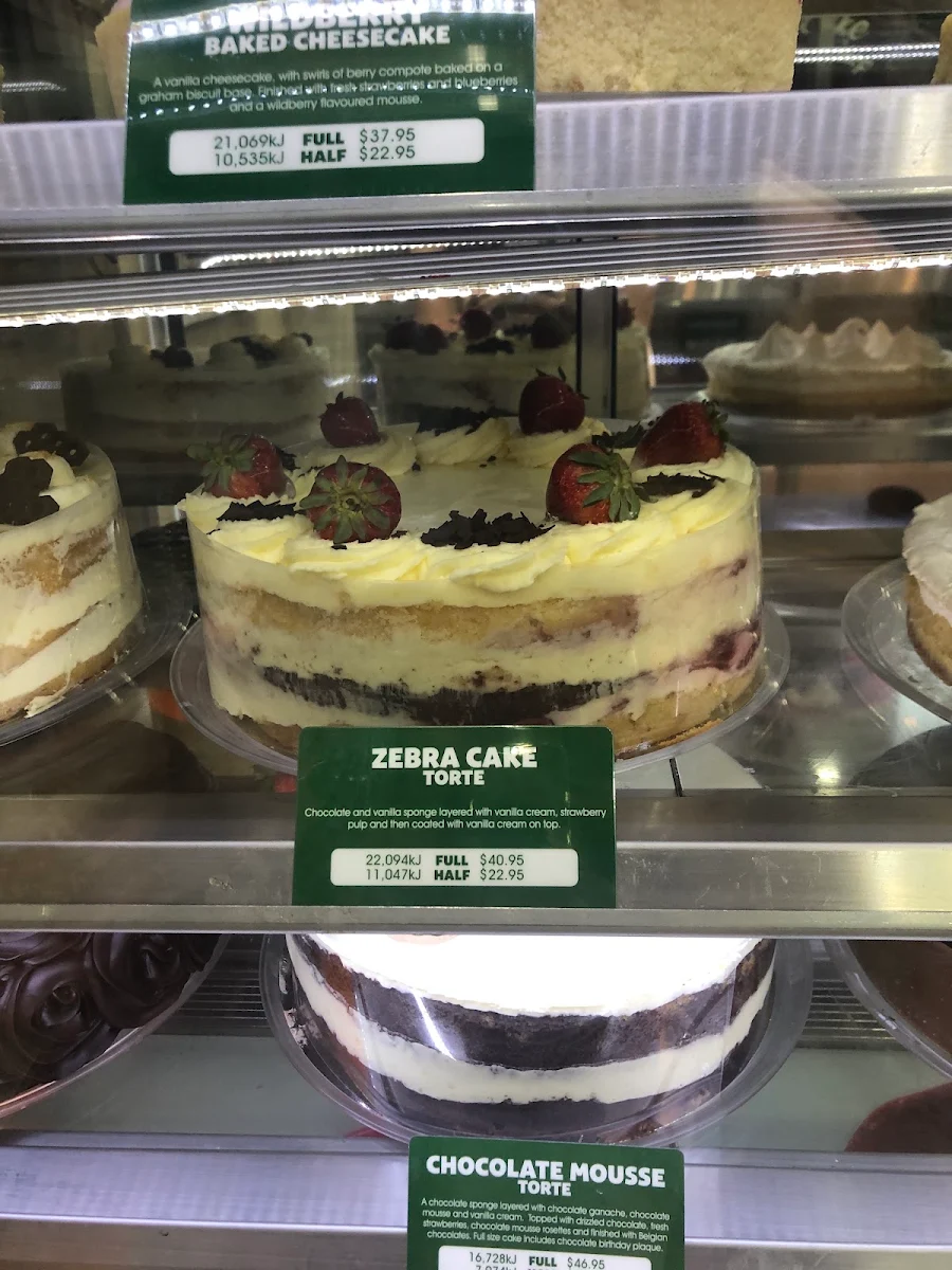 Menu, The Cheesecake Shop Beenleigh