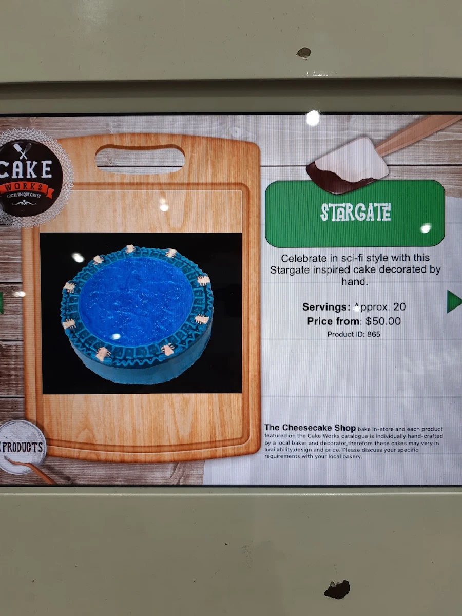 Menu, The Cheesecake Shop Beenleigh