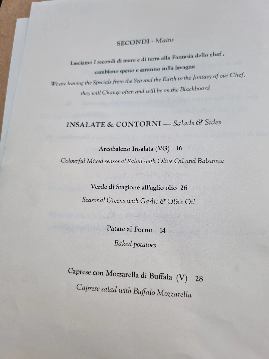 Menu, Pasta Emilia