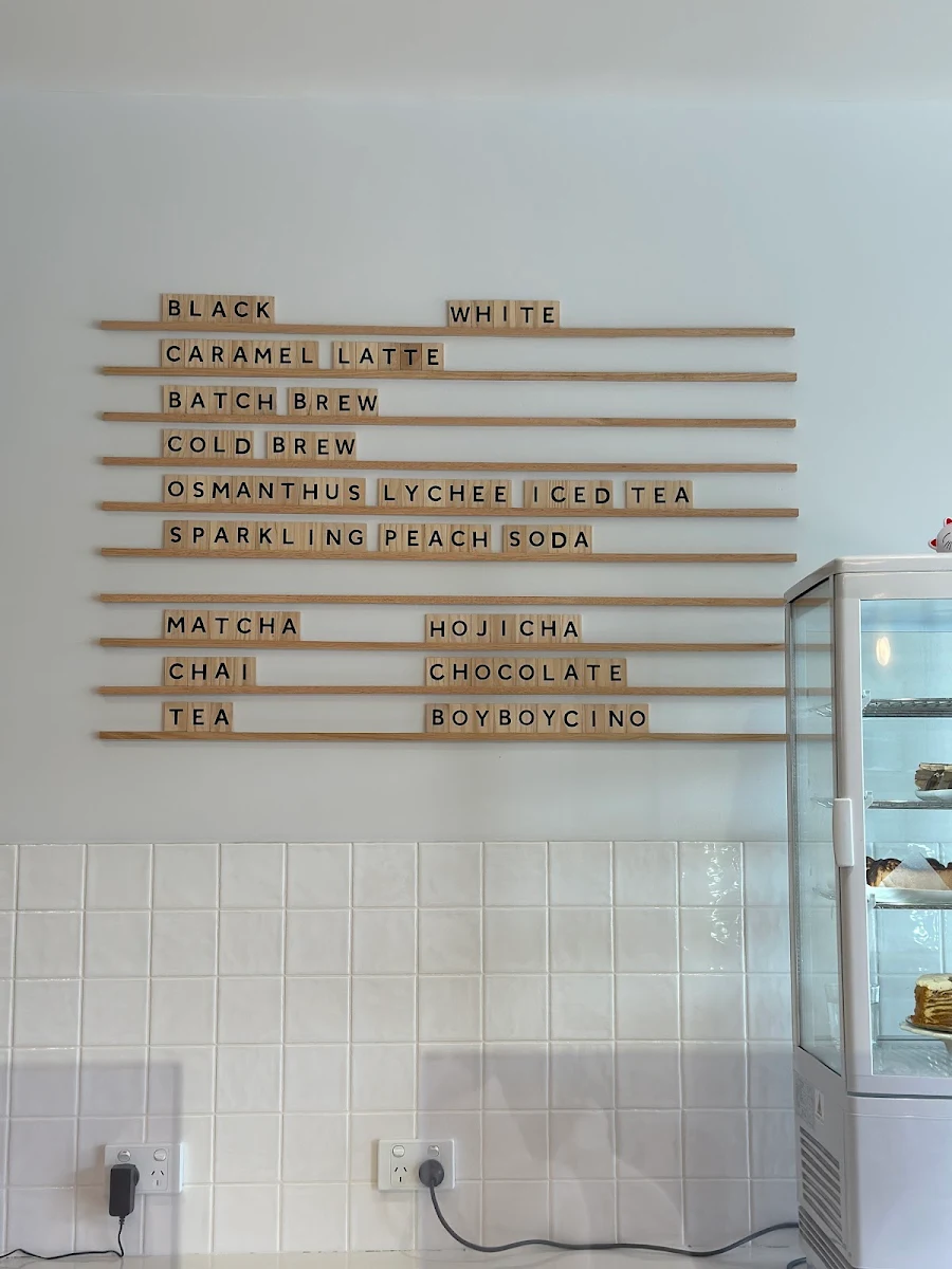 Menu, Boy Boy Bakery