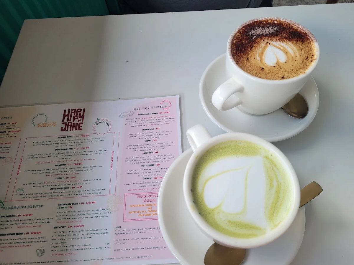 Menu, Happy Jane Cafe