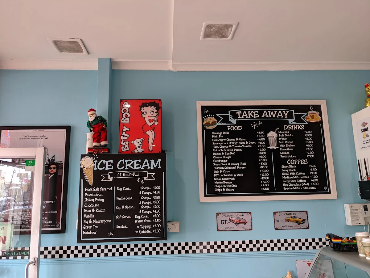 Menu, Metro Diner Taree