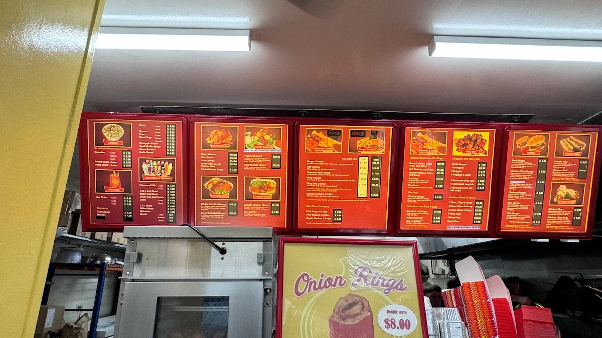 Menu, Golden Chicken
