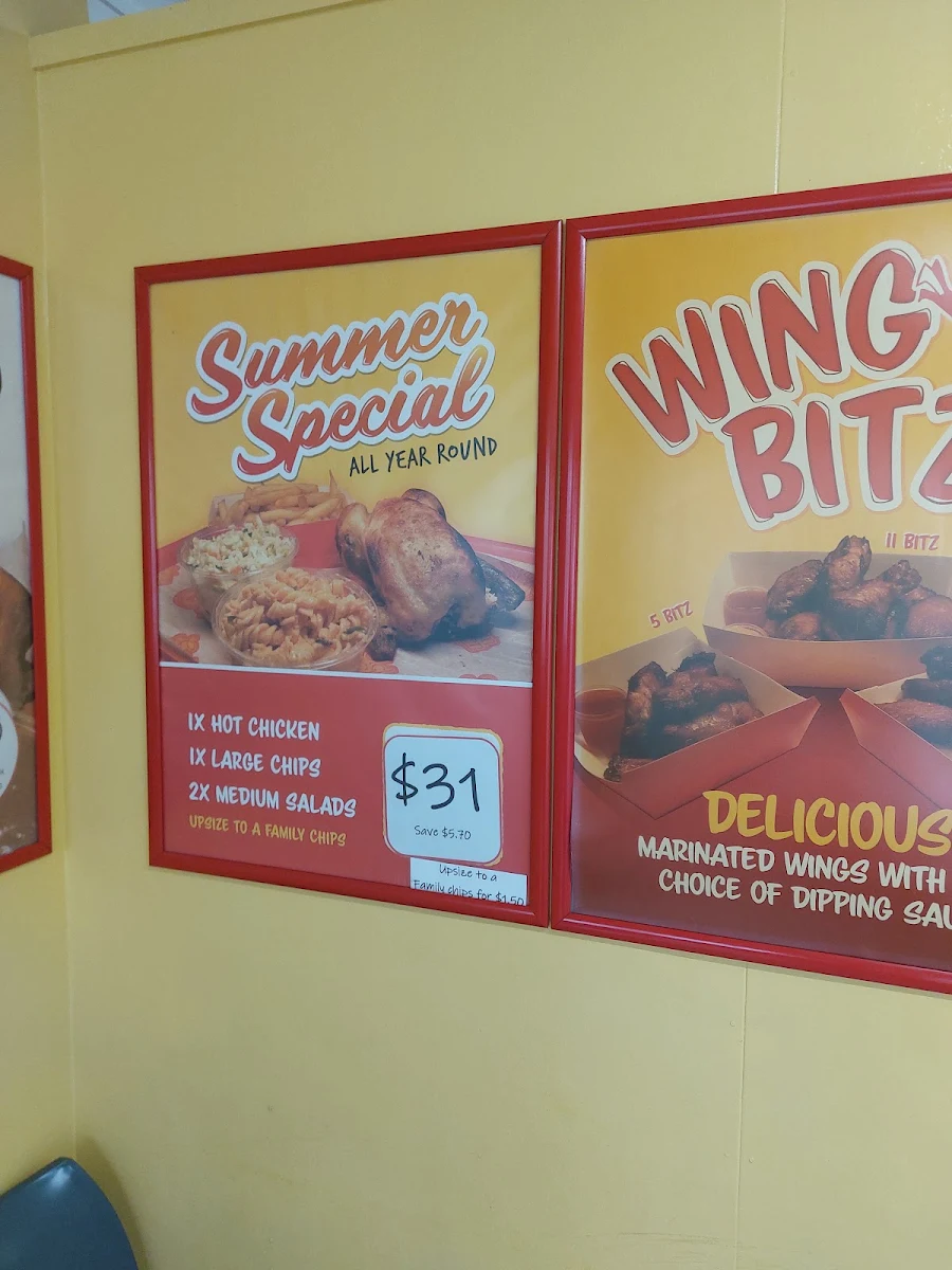 Menu, Golden Chicken