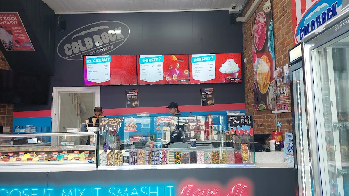 Menu, Cold Rock Ice Creamery Warragul