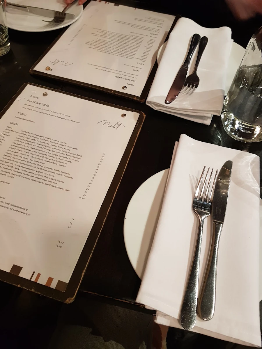 Menu, Melt Hyde Park
