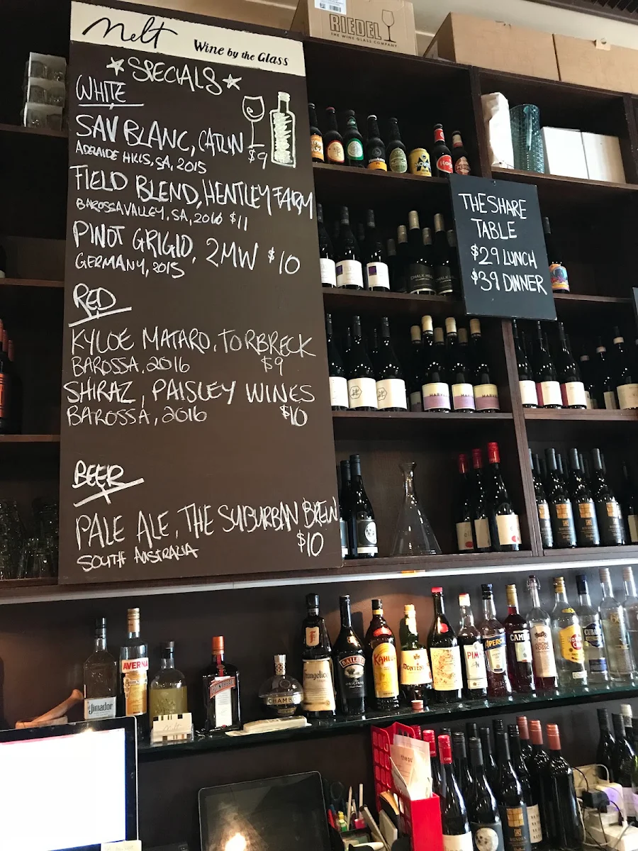 Menu, Melt Hyde Park
